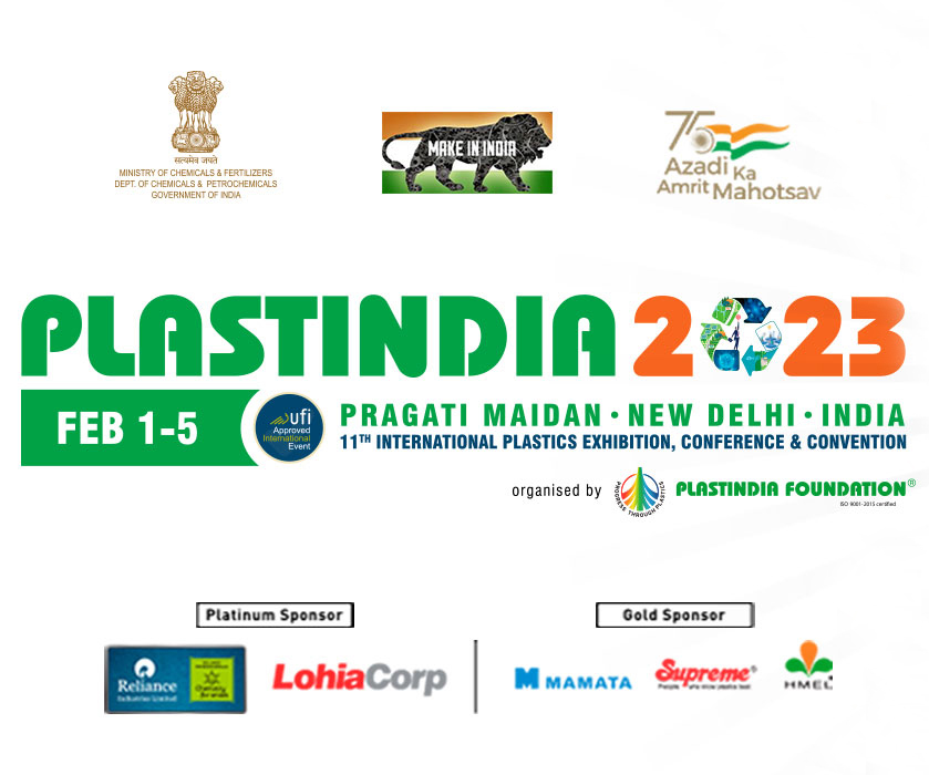 PLASTINDIA 1 ST to 5 TH FEBRUARY, 2023 AT PRAGATI MAIDAN, NEW DELHI